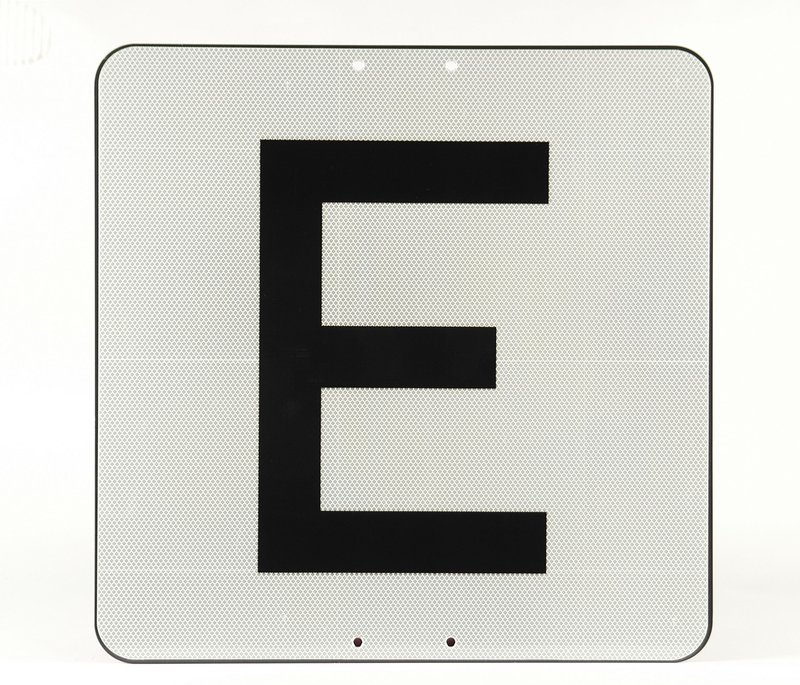 Lf 3 Endscheibe Alu/Reflex, einseitig "E"